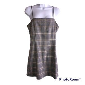 Forever 21 Dress Size L Black White Gold Casual Polyester Blend Spaghetti